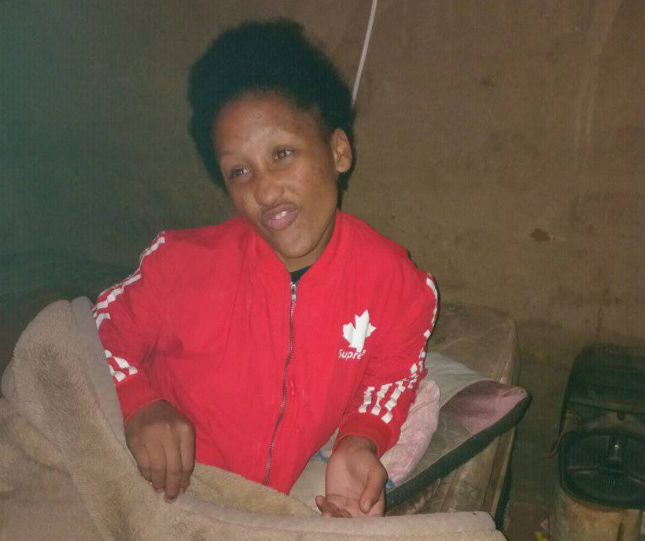 Photo of Simone aweries posted by Linda Nkosi when she found her