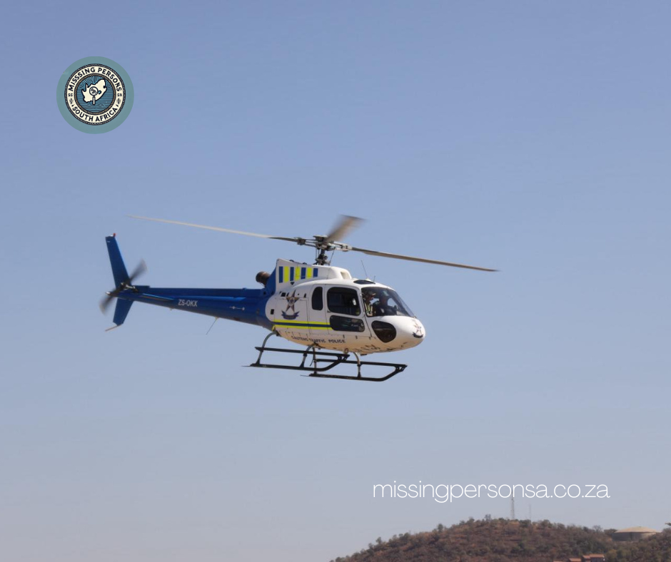 SAPS helicopter at rescue of kidnapped victims in Laezonia 