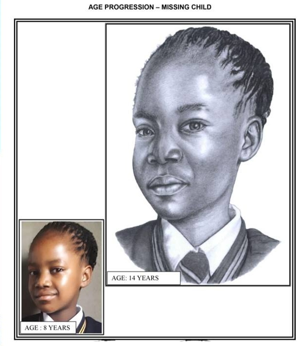 Amahle Michel Thabethe Missing in Tsakane Since 2019 – Police Release Age Progression Photo 2 Amahle Michel Thabethe