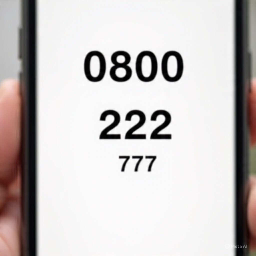visual saying - Call 0800 222 777 to report human trafficking in South Africa