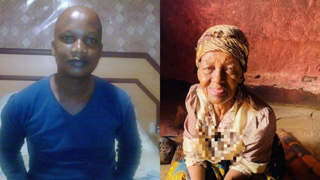 Mother Speaks After Sons Accused of Killing Grandmother and Brother 2 Collage of grandmother Rose Mncibi and her grandson Sbonelo Mncibi, victims of a double murder in Gubhuza, St Faiths
