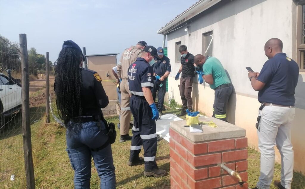 Mandeni Toddler Found Dead After Being Reported Missing 2 IPSS Search and Rescue team at the scene in Mandeni where a missing child was found in a septic tank.