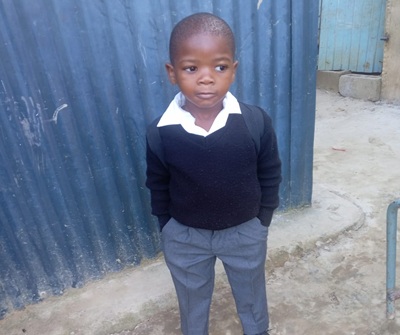 : Five-year-old Ntobeko Xaba in his school uniform before his abduction