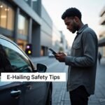 Human Trafficking in South Africa: 7 Signs to Watch & 5 Ways to Prevent It 6 Ride-hailing car parked on a South African city street during daytime, representing safe urban commuting.
