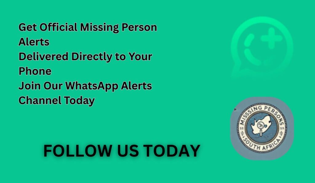 Join Our WhatsApp Network 2 Banner inviting users to join the official WhatsApp Missing Person Alerts channel for instant updates