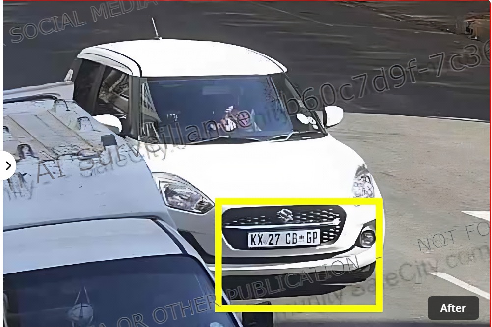 Boyfriend on the Run After Samkelisiwe Ntinga’s Disappearance 3 White Suzuki Swift with license plate KX 27 CB GP, allegedly dumped by boyfriend Gift Siyo in Krugersdorp