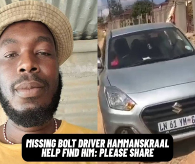 Hammanskraal Family in Desperate Search for Missing Bolt Driver
