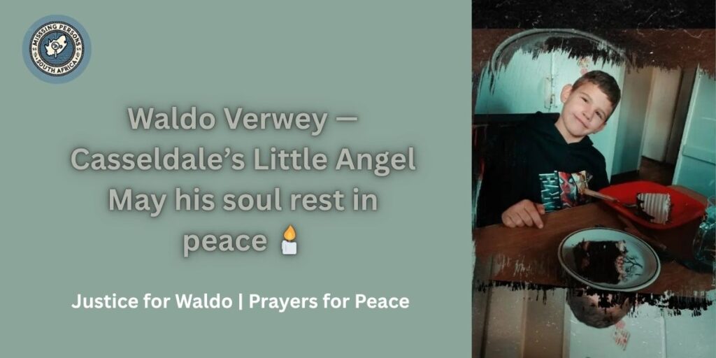 Waldo Verwey (11) Dies After House Robbery Shooting, Springs 2 Candles and flowers placed in memory of Waldo Verwey outside his home in Springs.
