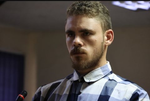 Suspect in the Reuben Marsberg murder case arrives at the Vuwani Magistrate’s Court under police escort