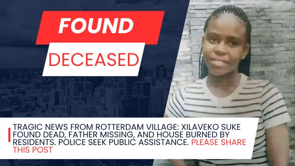 15-year-old Xilaveko Suke, missing and later found deceased in Rotterdam Village