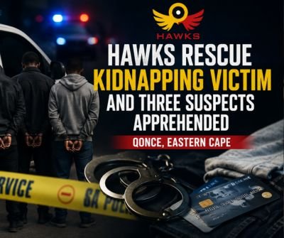 Three Suspects Arrested After Kidnapping Victim Rescued in Qonce, Eastern Cape